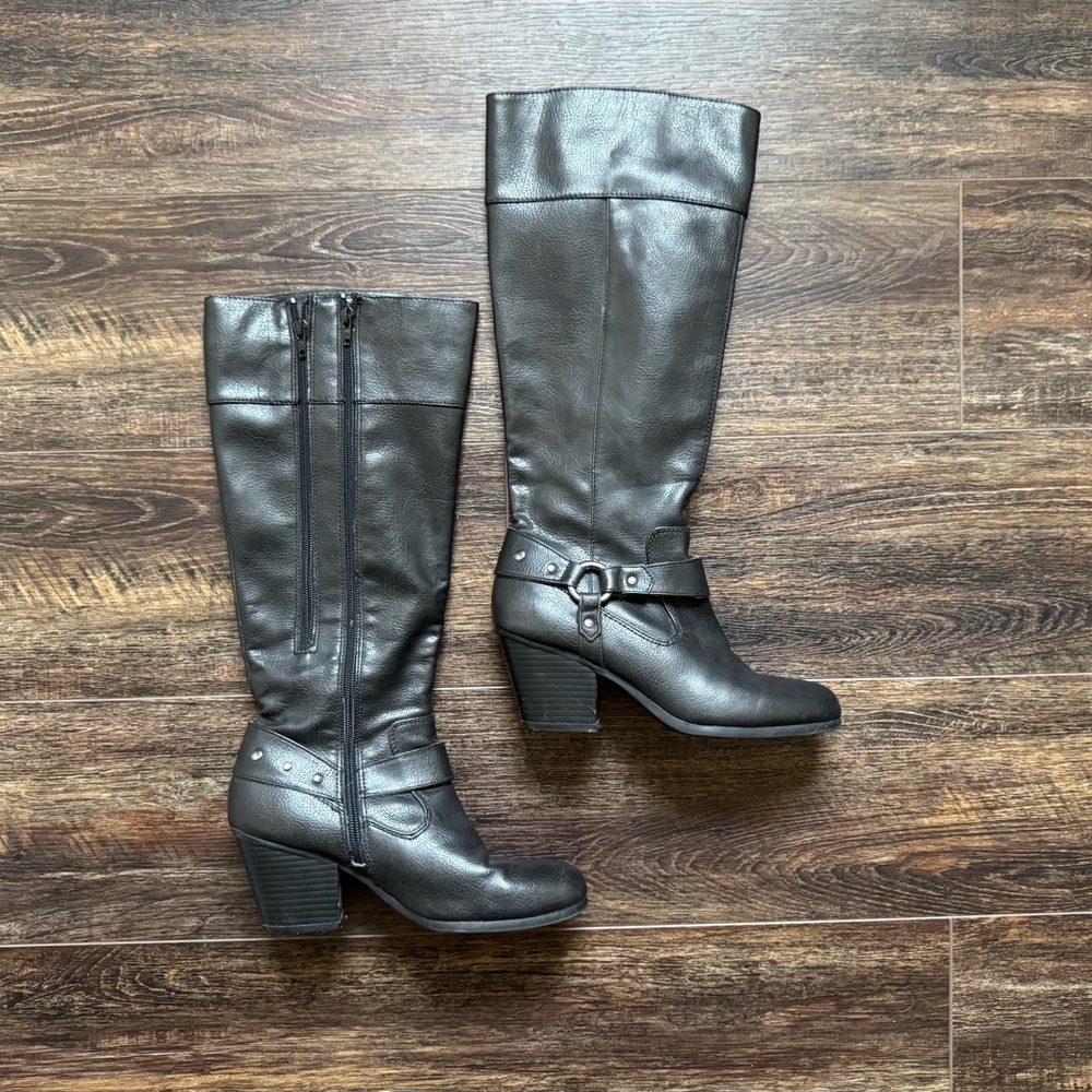 A2 By Aerosoles Creativity Heeled Riding Boots - Picture 7 of 8